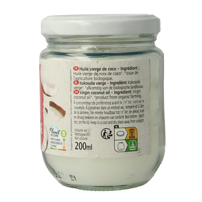 Primeal Aceite de coco vegano bio 200 mililitros