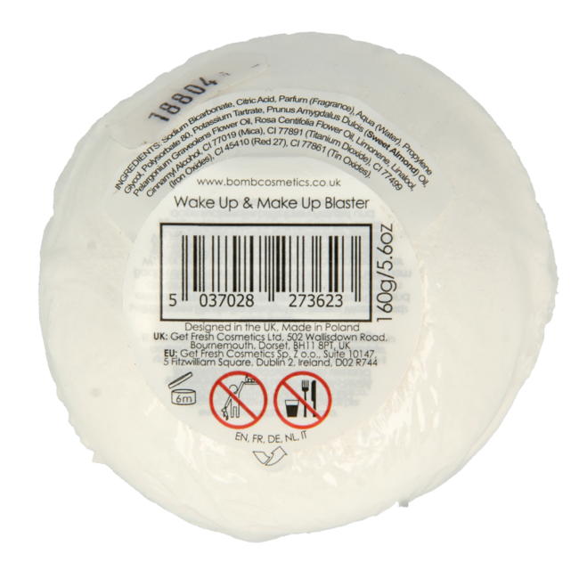 Bomb Cosmetics wake up & make up bath blaster 1 Pezzo
