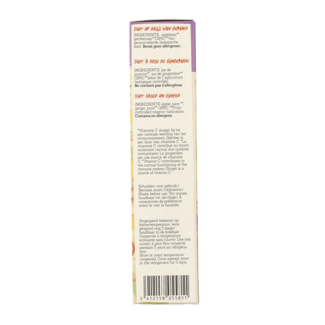 Damhert Energy shot jengibre dúo 150 Gramos