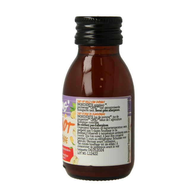 Damhert Energy Shot Ingwer Bio 75 Milliliter