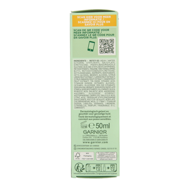 Garnier SkinActive sérum crema con vitamina C SPF25 50 ml