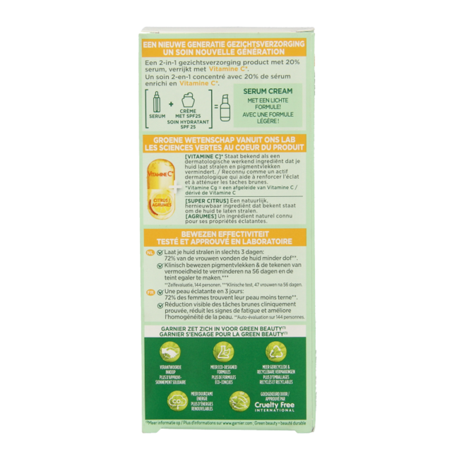 Garnier SkinActive Vitamin C Serum Creme SPF25 50 Milliliter