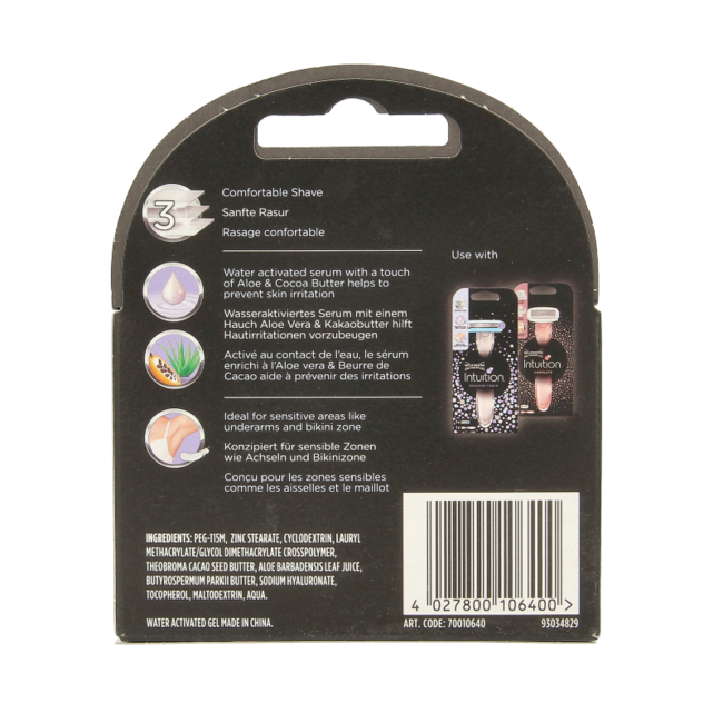 Recambios Wilkinson Intuition Sensitive Touch, 4 unidades