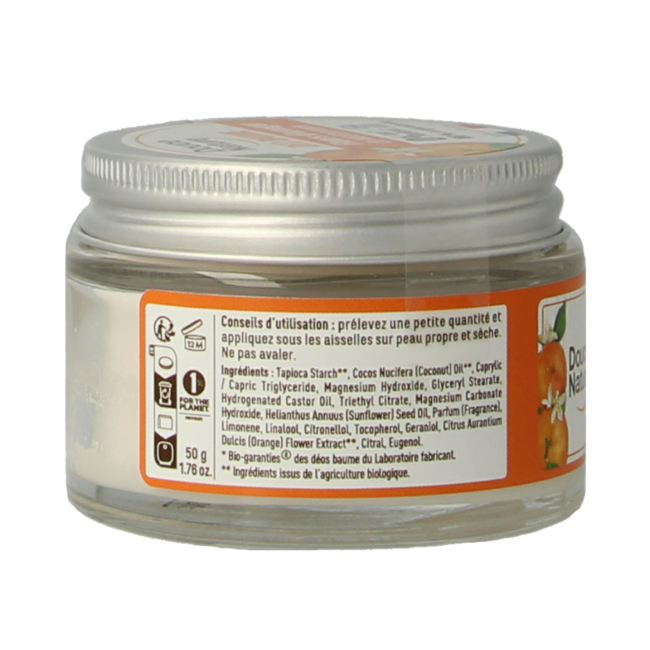 Douce Nature Deodorant balm orange blossom organic 50 Gram