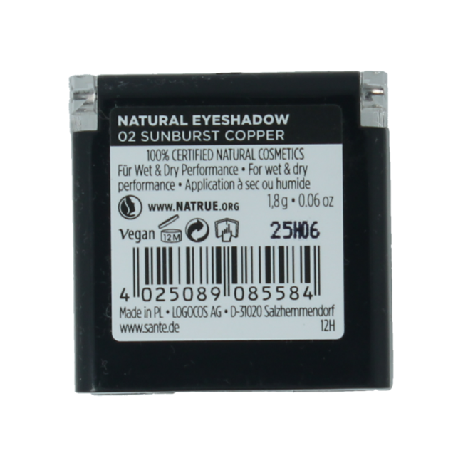 Eyeshadow naturel 02 sunburst copper 1.8 Gram