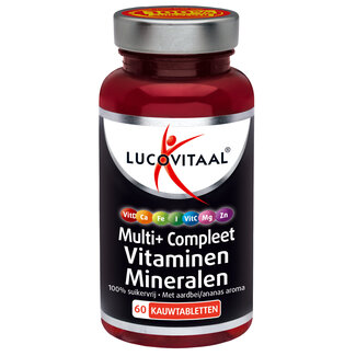 Lucovitaal Comprimés à croquer multivitamines et minéraux 60,00 comprimés