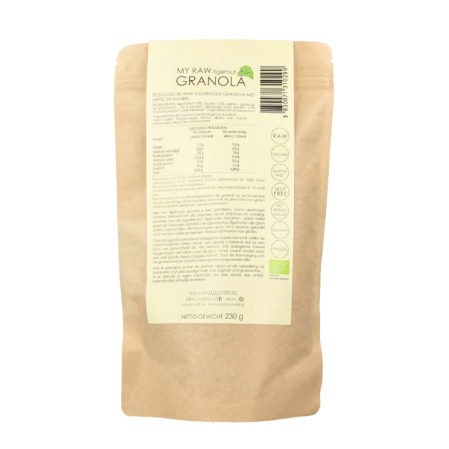 Vitiv Organic Tiger Nut Granola Apple & Cinnamon 230g