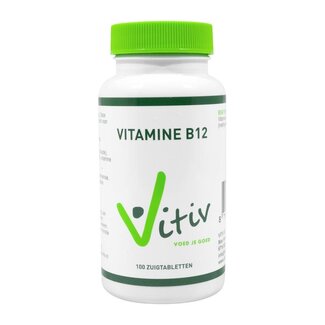 Vitiv Vitiv Vitamine B12 methylcobalamine 100 Zuigtabletten