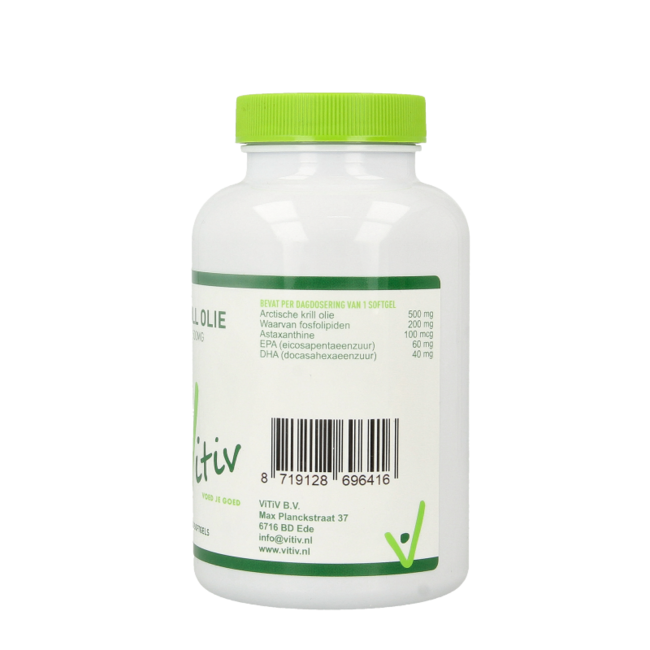 Vitiv Aceite de Krill 500 mg Antártico 100 Cápsulas Blandas