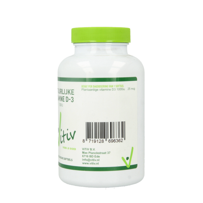 Vitiv Vitamin D3 1000IU 25mcg Vegan 240 Softgels