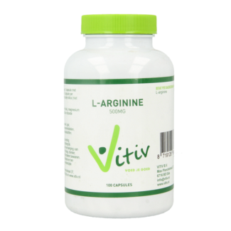 Vitiv Vitiv L-Arginina 500mg 100 Cápsulas