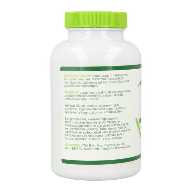 Vitiv L-Arginina 500mg 100 Cápsulas