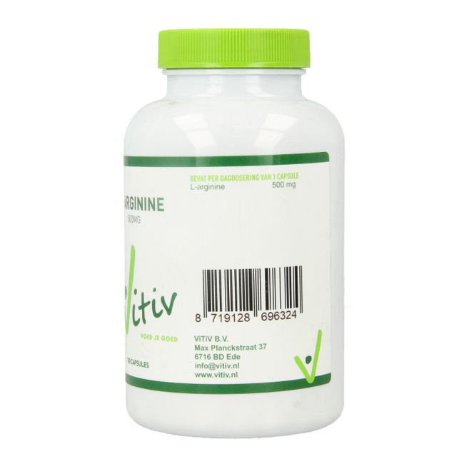 Vitiv L-Arginin 500 mg, 100 Kapseln