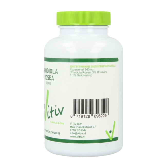 Vitiv Rhodiola rosea 500mg 60 Cápsulas vegetarianas