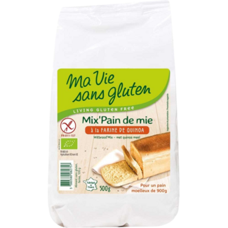 Ma Vie Sans Mieszanka do białego chleba z mąką z komosy ryżowej, bio, bezglutenowa, 500 gramów