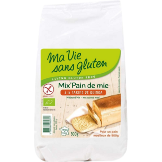 Ma Vie Sans Wit broodmix met quinomeel bio glutenvrij 500 Gram