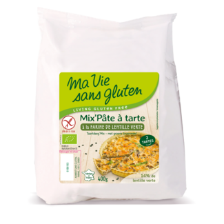 Ma Vie Sans Ma Vie Sans Mezcla para masa de tarta dulce y salada sin gluten bio 400 gramos