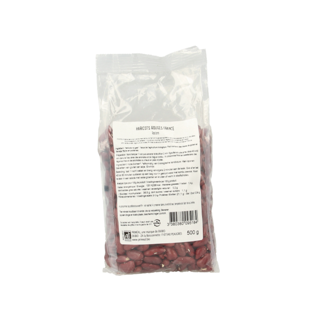 Primeal Organic red beans from France 500 Gram