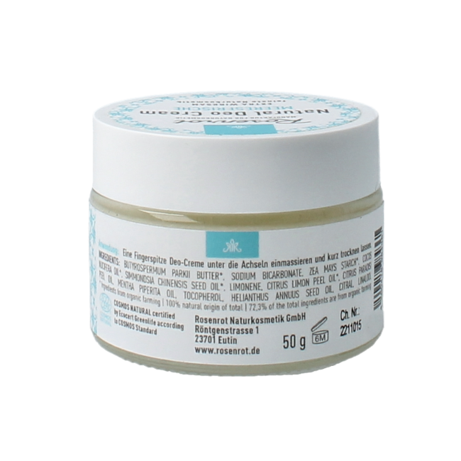 Rosenrot Feste Deocreme Meeresfrische 50 Gramm