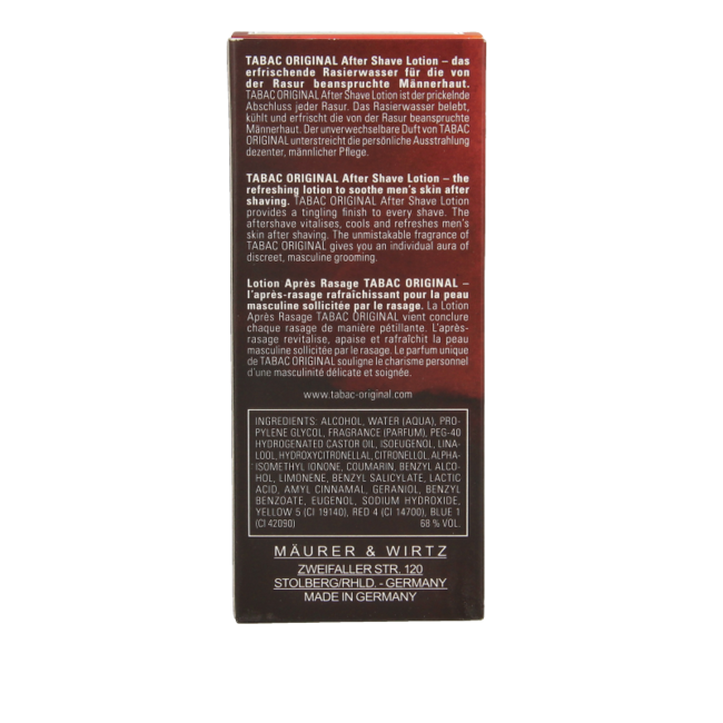 Tabac Original Aftershave Lotion Natural Spray 50 Milliliter