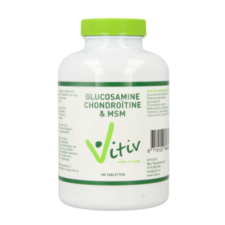 Vitiv Vitiv Glucosamine Chondroitin MSM 180 Tablets