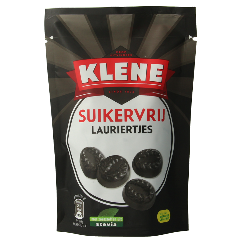Klene Lauriertjes suikervrij 110 Gram
