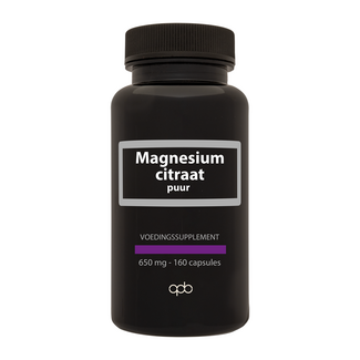 APB Holland Citrato de magnesio puro 650mg 160 cápsulas vegetarianas