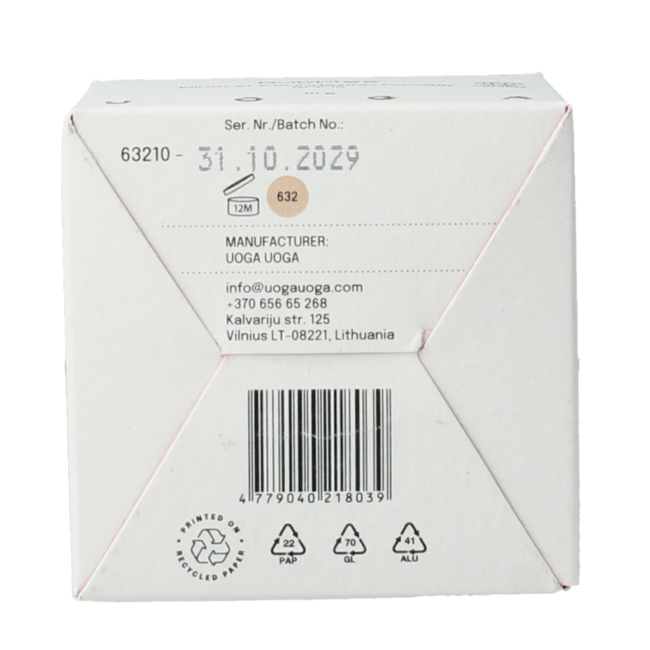 Uoga Uoga Base de maquillaje en polvo 632 Bubbles SPF15 10 gramos