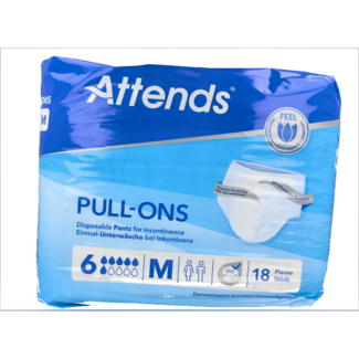 Attends Attends Pull-ons 6 Taglia M 18 Pezzi