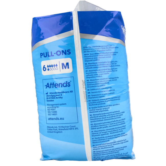 Attends Pull-ons 6 talla M 18 unidades