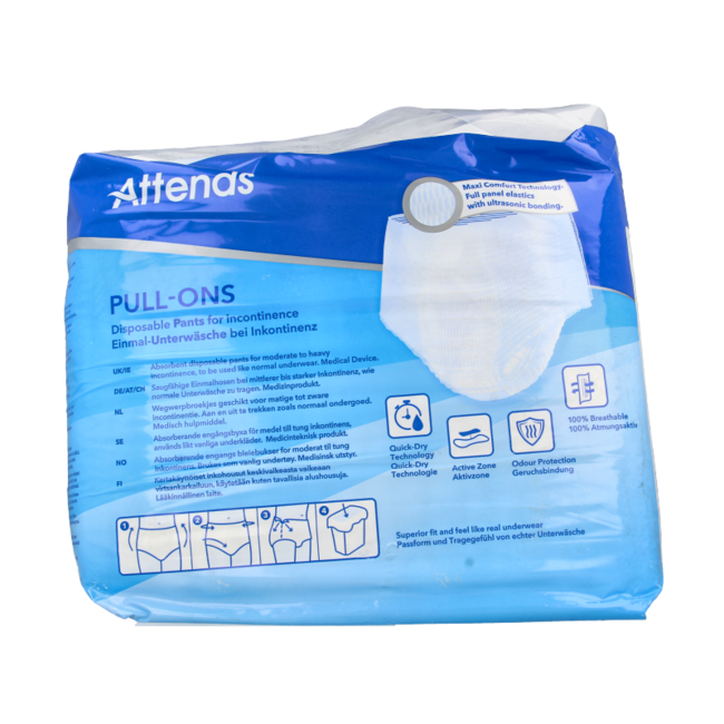 Attends Pull-ons 6 talla M 18 unidades