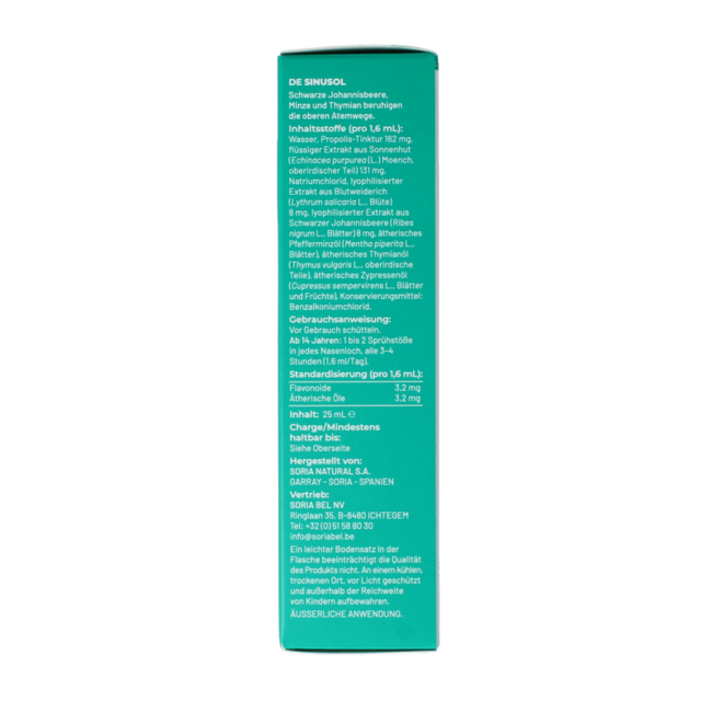 Soria Natural Sinusol 25 Millilitres