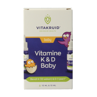 Vitakruid Vitamina K & D gotas para bebé 10ml 20 Mililitros
