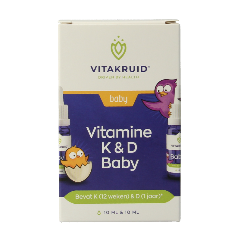 Vitakruid Vitamine K & D Baby Druppels - Crescita Essenziale