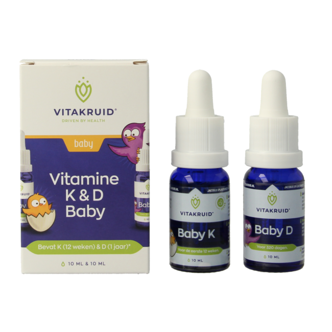 Gouttes pour bébé Vitamine K & D 10ml 20 Millilitres