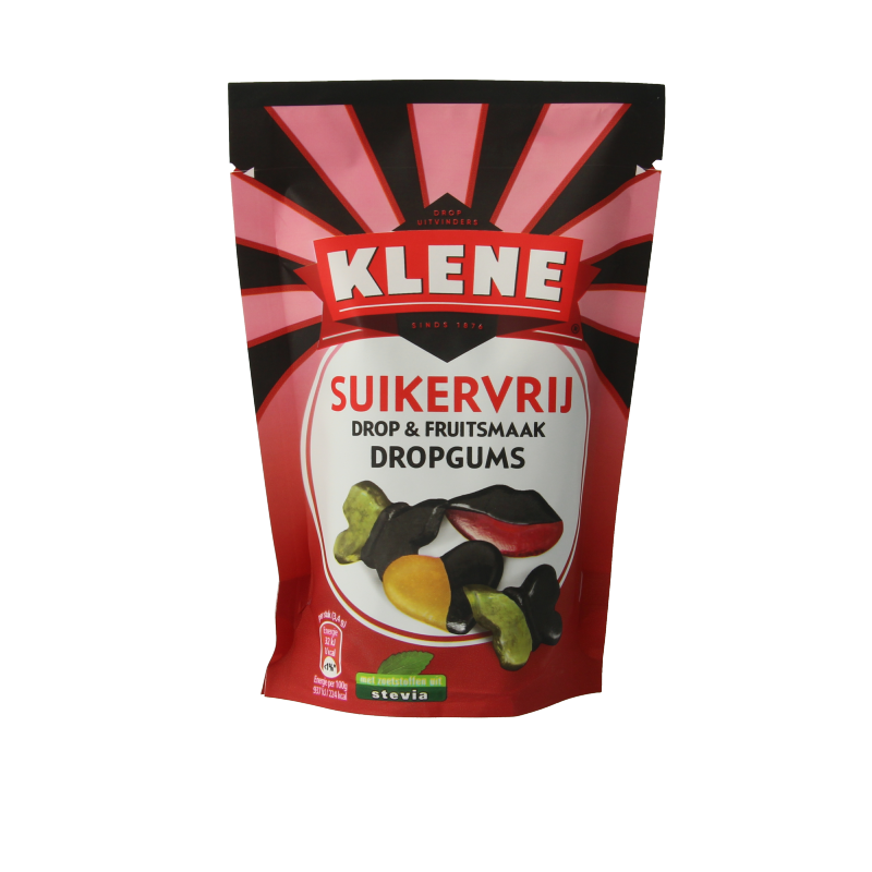 Klene Dropgums suikervrij 110 Gram
