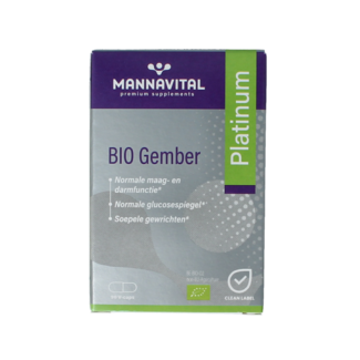 Mannavital Mannavital Gember platinum bio 90 cápsulas vegetarianas