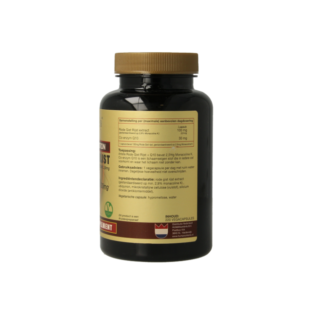 Artelle Arroz de levadura roja 100mg Q10 30mg 220 cápsulas vegetarianas