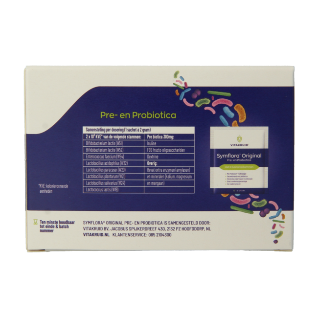 Symflora Original Pre y Probióticos 8 cepas 60 sobres