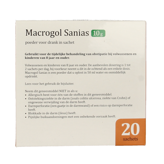 Sanias Macrogol powder 20 Pieces
