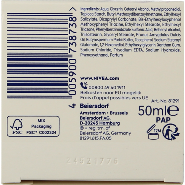 Crema de día Essentials calmante para piel seca o sensible 50 mililitros