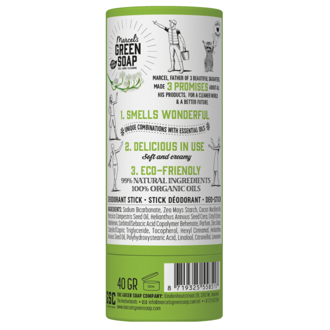 Marcel's Green Soap Déodorant en stick tonka & muguet 40 g