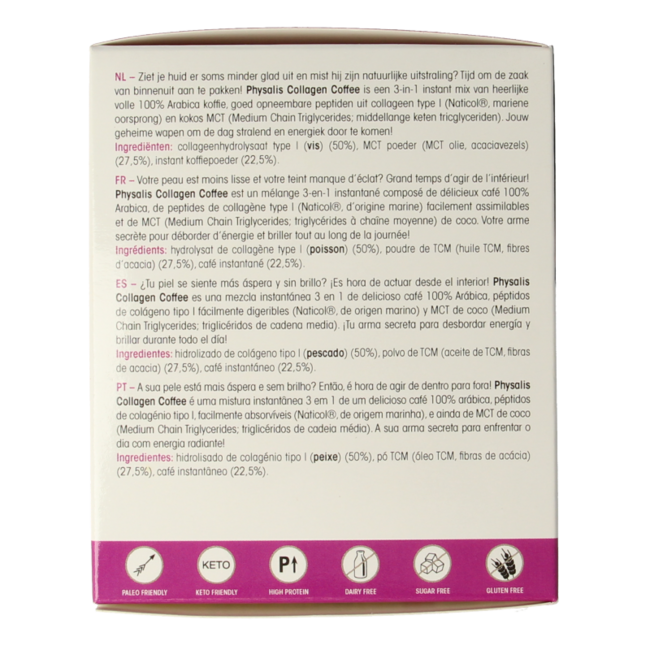 Physalis Collagen coffee fos 10 gramos 12 unidades