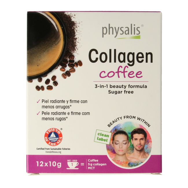 Physalis Collagen coffee fos 10 gramos 12 unidades