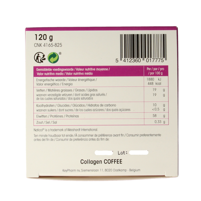 Physalis Collagen coffee fos 10 gram 12 Stuks