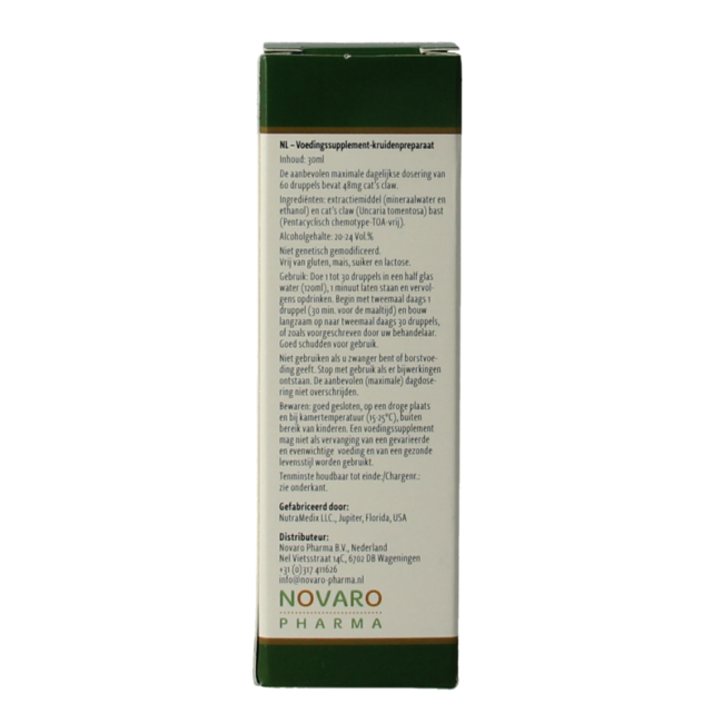 Samento cat's claw TOA vrij 30 Milliliter