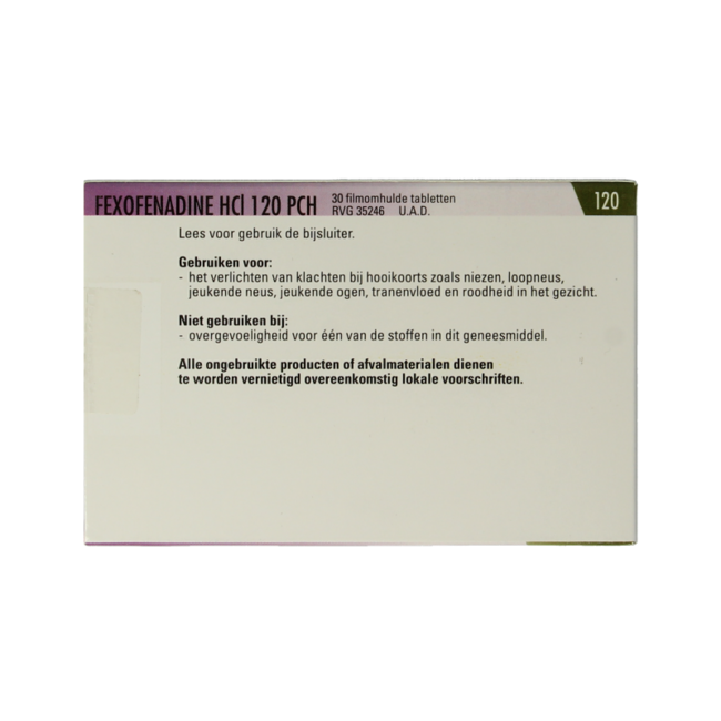 Fexofenadin HCl 120mg 30 Tabletten