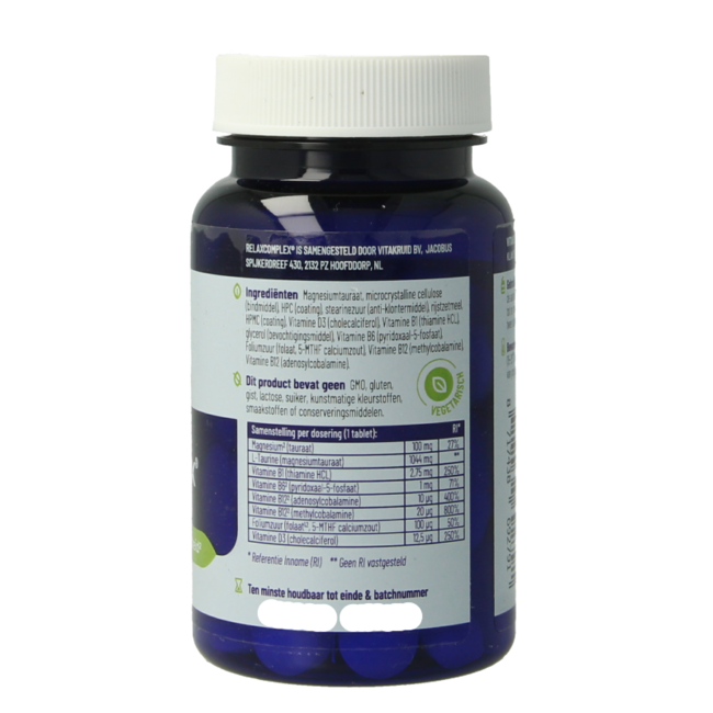Vitakruid RelaxComplex including Magnesium Taurate & Vitamin D3 30 Tablets