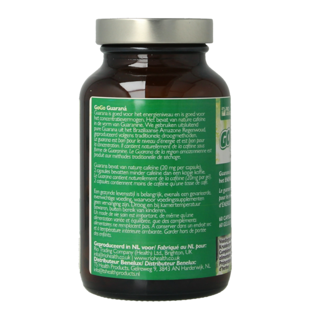 Rio Amazon Gogo guaraná 60 Cápsulas vegetarianas