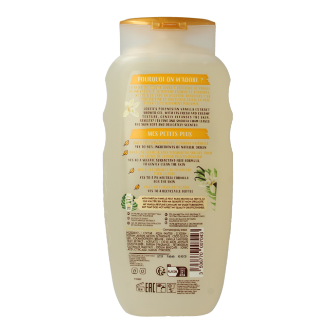 Lovea Gel de Ducha Vainilla 400 mililitros